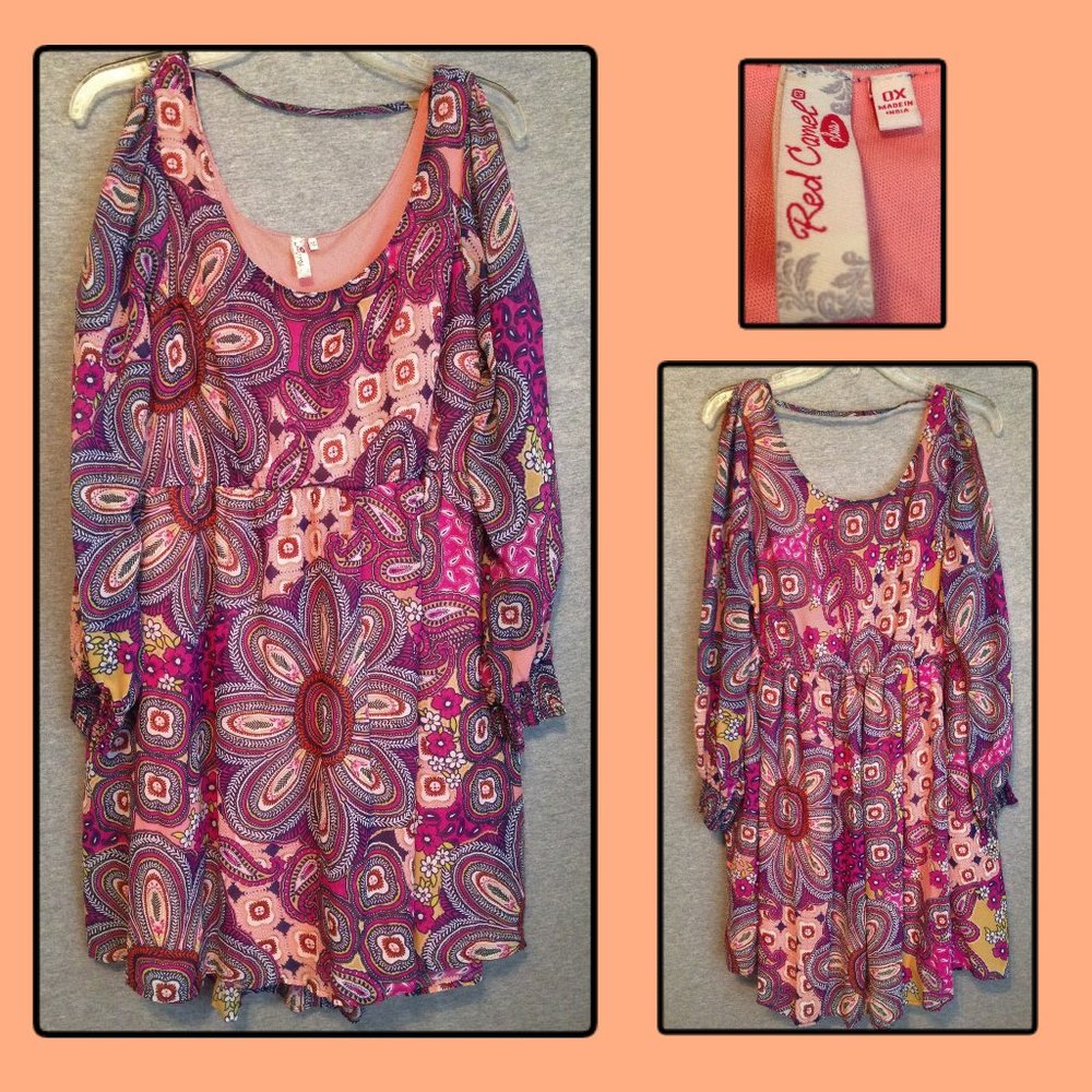 Cold shoulder dress by Red Camel plus size OX (14)